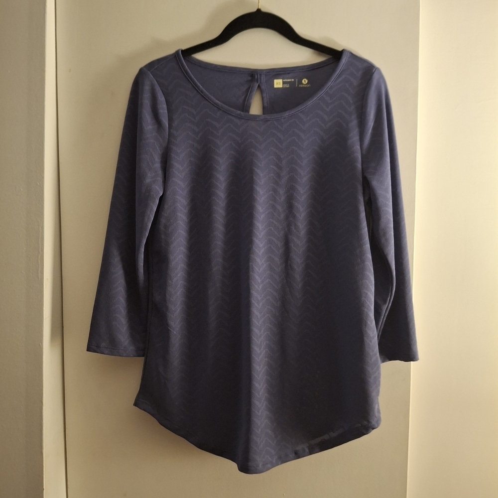 Xersion Women's Long Sleeve Top in Deep Blue